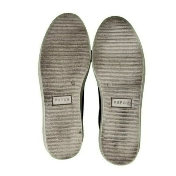 Roper Brown Madeline Embroidered Floral Western Country Boho Sneakers Size 10 - Picture 8 of 14